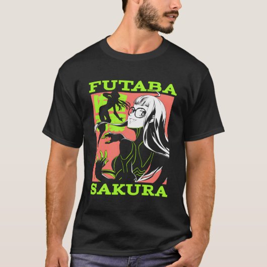 T-shirt Persona 5 Futaba Sakura Collage (Devant)