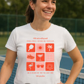 T-shirt Personalisé Funny Retraité Squad Pickleball