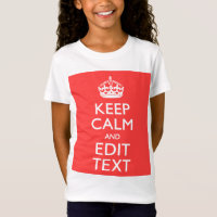 Personalisé KEEP CALM Votre texte dans le corail
