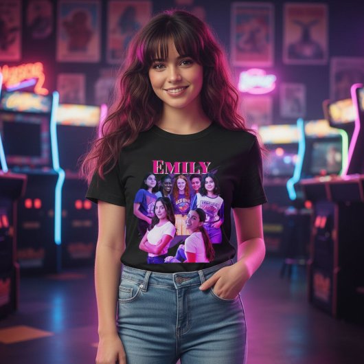 T-shirt Personalised Bootleg Rap T-Shirt: Retro 90s 