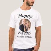 T-shirt Personalised Modern Happy Fall photo (Devant)