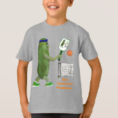 T-shirt Personalize Text Funny Pickle Player (Devant)