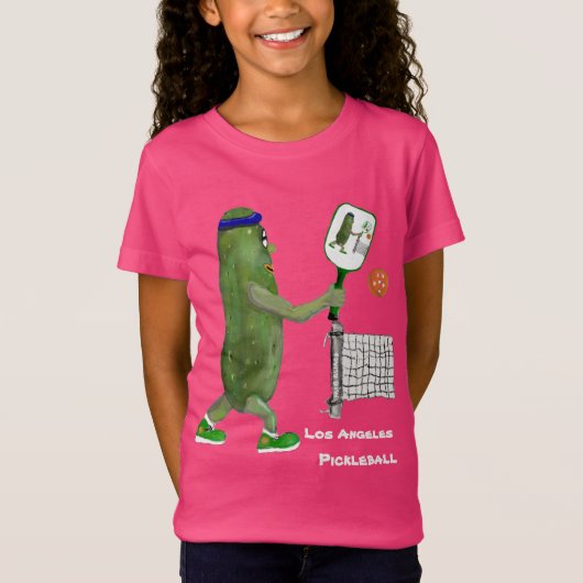 T-Shirt Personalize Text Funny Pickle Player (Devant)