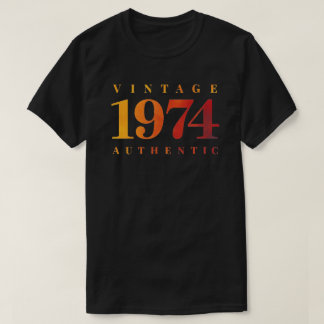 T-shirt Personalized 1974 Print, Retro Inspired Birthday
