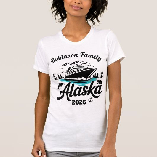 T-shirt Personalized Alaska Cruise (Devant)