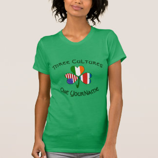 T-shirt Personalized Costa Rica Ireland USA Shamrock Women