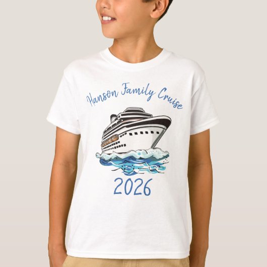 T-shirt Personalized Cruise Ship (Devant)