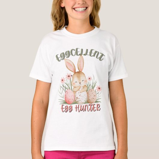 T-shirt Personalized Easter egg hunting (Devant)