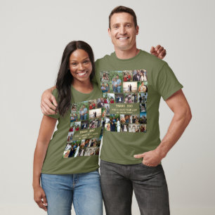 T-shirt Personalized End Of Year Family 22 Photo Collage