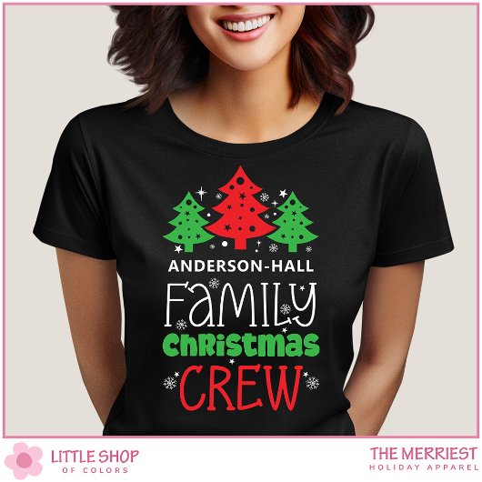 T-shirt Personalized Family Christmas Crew