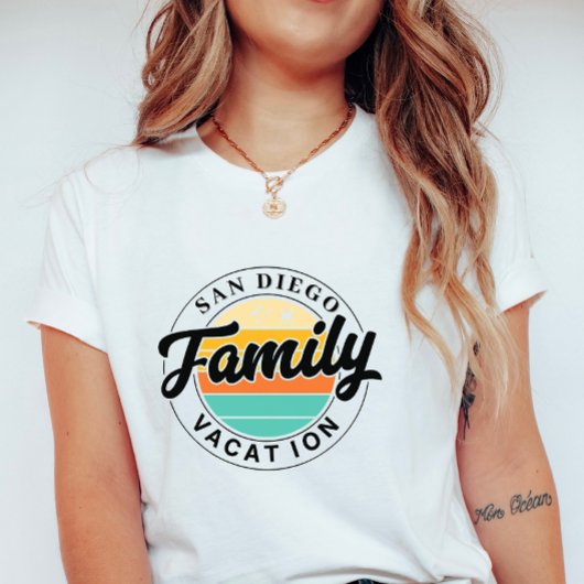 T-shirt Personalized Family Vacation; Custom Summer Sunset