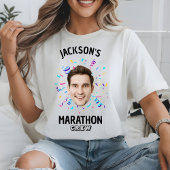 T-shirt Personalized Marathon Crew Custom Face Runner Team