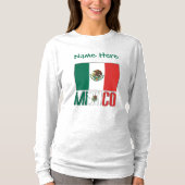 T-shirt Personalized Mexico Flag (Devant)