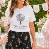T-shirt Personalized Name & Date Floral Birthday Party