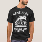 T-shirt Personalized Name Fall Line Bass (Devant)