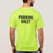 T-shirt Personalized Name Valet Parking Attendant Shirt (Dos)