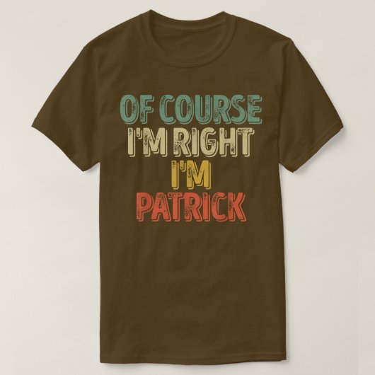 T-shirt Personalized NameOf Course (Design devant)