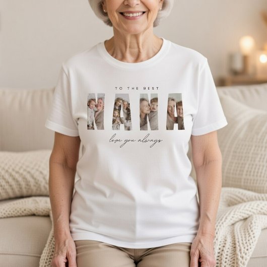 T-shirt Personalized NANA Photo Custom Grandma 