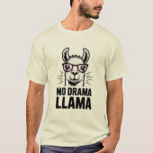 T-shirt Personalized No drama Llama (Devant)