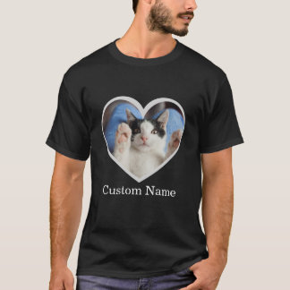 T-shirt Personalized photo and name text custom