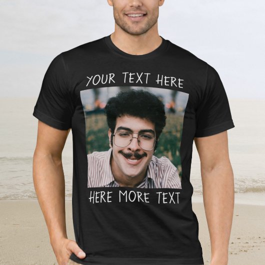 T-shirt Personalized Photo and Text Or Name Ugly Funny