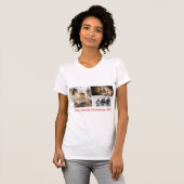 T-shirt Personalized Photo Collage Family Christmas (Devant entier)