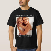 T-shirt Personalized Photo Shirt with Custom Wording (Devant)