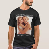 T-shirt Personalized Photo Shirt with Custom Wording (Devant)