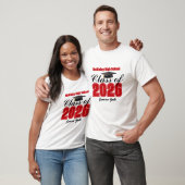 T-shirt Personalized Red Class of 2026 Graduation (Unisexe)