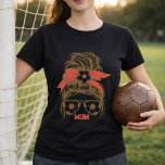 T-shirt Personalized Soccer Mom Sunglasses Bow Look<br><div class="desc">For moms who want a basic T-shirt that feels sporty and cute, this design brings together a messy bun, bold bow, and soccer sunglasses for an easy game day look that fits tournaments, carpools, team photos, and proud sideline support. | ✔ • 𝐘𝐨𝐮 𝐜𝐚𝐧 𝐩𝐞𝐫𝐬𝐨𝐧𝐚𝐥𝐢𝐳𝐞 𝐢𝐭 𝐛𝐲 𝐜𝐥𝐢𝐜𝐤𝐢𝐧𝐠 𝐨𝐧 𝐭𝐡𝐞...</div>