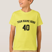 T-shirt Personalized  Style Team Name  Baseball Shirt  (Devant)