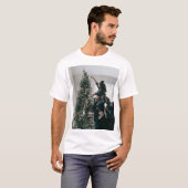 T-shirt Personalized Two Sided Family Christmas Photo (Devant entier)