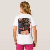 T-shirt Personalized Two Sided Family Christmas Photo  (Dos entier)