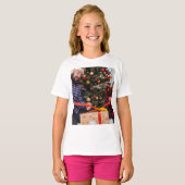 T-shirt Personalized Two Sided Family Christmas Photo  (Devant entier)