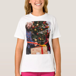 T-shirt Personalized Two Sided Family Christmas Photo 