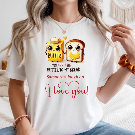 T-shirt Personalized Valentine Gift Funny Food Women 