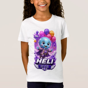 T-Shirt Personnage ATOMIVRA Hélium – Chimie des gaz nobles