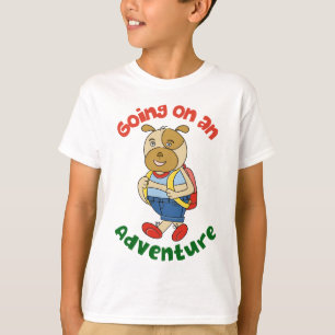 T-shirt Personnage de chien mignon dessin animé amusant po