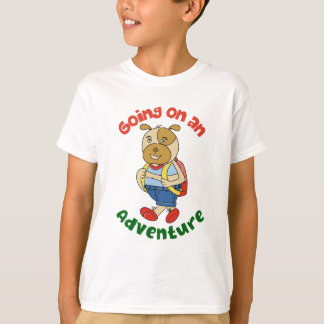 T-shirt Personnage de chien mignon dessin animé amusant po