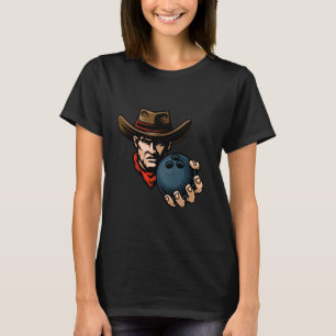 T-shirt Personnage de dessin animé boule de bowling cow-bo