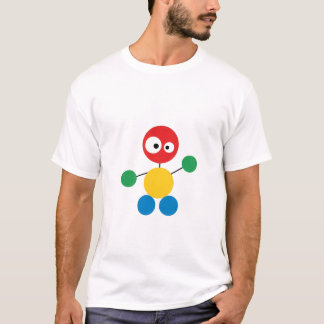 T-shirt Personnage Géométrique Drôle - Abstrait Couleurs P