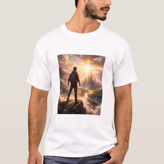 T-Shirt Personnage masculin Sci-Fi (Devant)