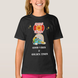 T-shirt Personnage Terre Vibes Rétro Positive