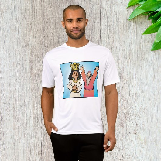 T-shirt Personnages bibliques de la reine et du prophète f
