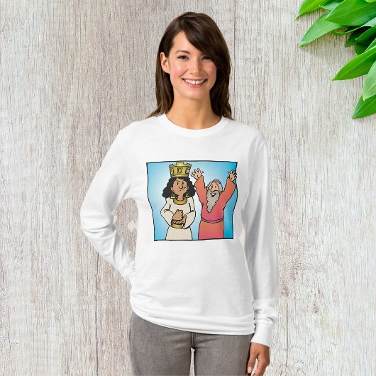 T-shirt Personnages bibliques de la reine et du prophète f