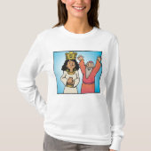 T-shirt Personnages bibliques de la reine et du prophète f (Devant)