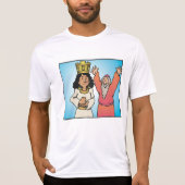 T-shirt Personnages bibliques de la reine et du prophète f (Devant)