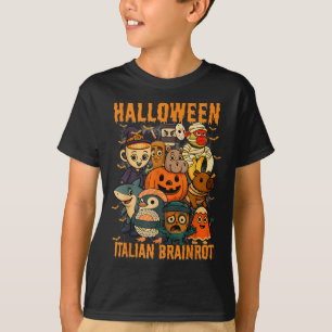T-shirt Personnages de mème de brainrot italien Costume d'