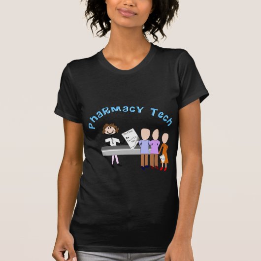 T-shirt Personnages en allumettes de conception de cadeaux (Devant)