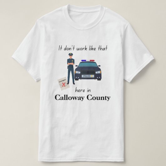 T-shirt personnalisable Ça ne fonctionne pas comme (Design devant)